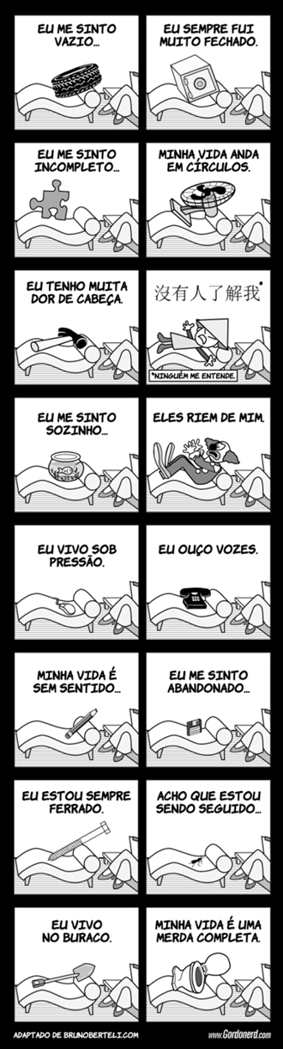 Tirinha de humor - no pscinalista